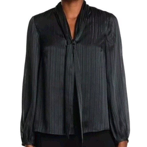 Ted Baker Bow Collar Detail Blouse Dark Green 1 - Picture 1 of 3